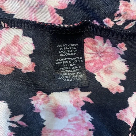 White House Black Market Hot Pink Floral Ruffle Front Tank Top Women's Size XS - Picture 11 of 11